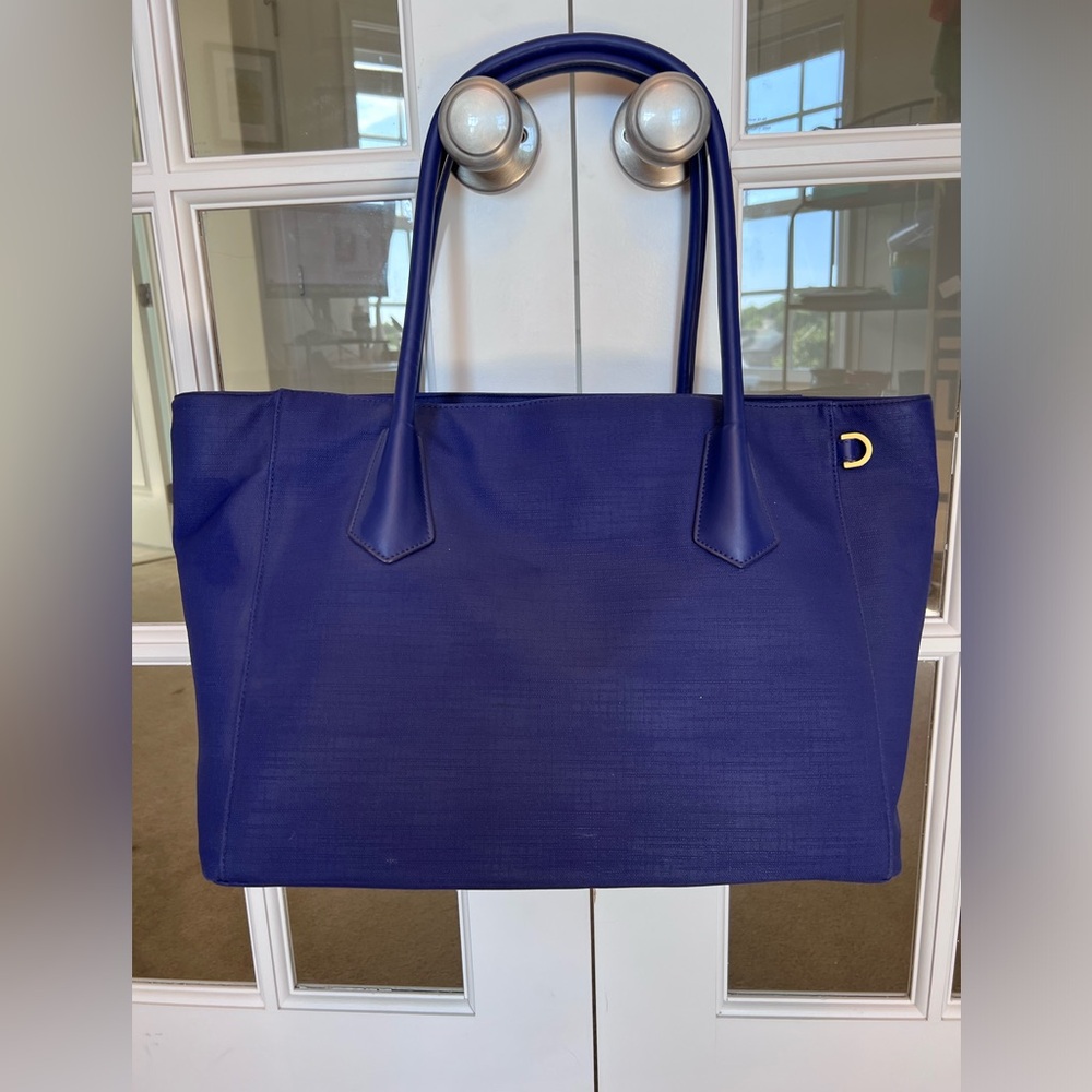 Dagne Dover: SIGNATURE TOTE, Vegan, Coated Canvas